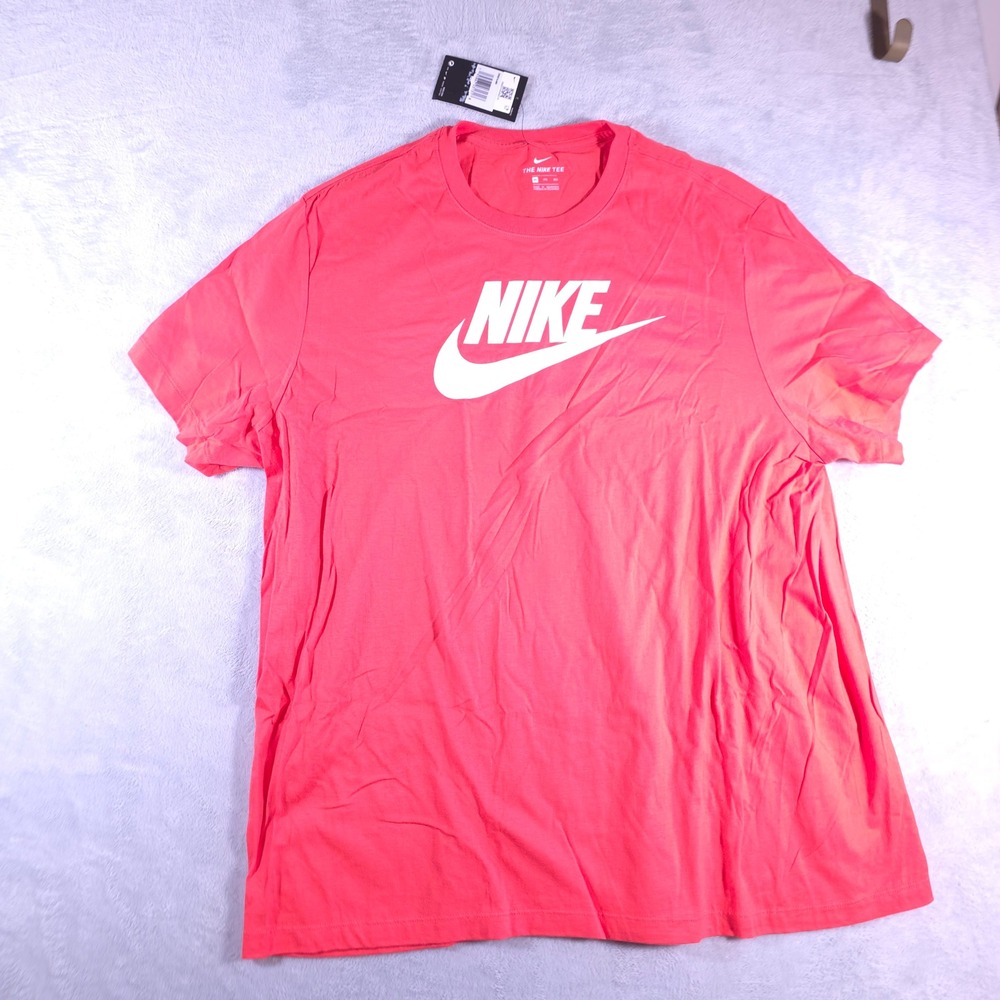Nike Mens The Nike Tee 3XL Short Sleeve Graphic T-Shirt Coral DR0515-850 NWT
